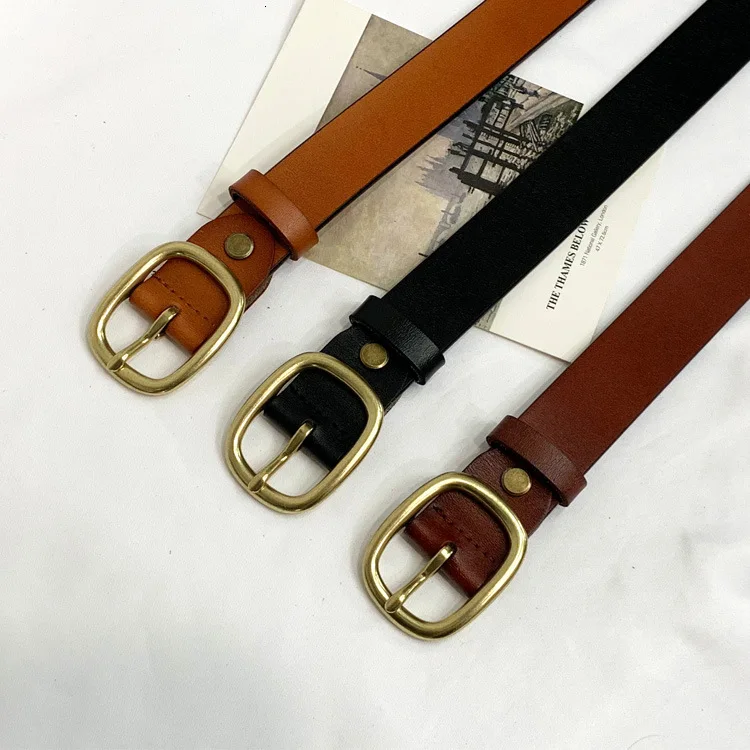

Women's Belt Fashion Women Female Belt Genuine Leather Belts For Women Female Belt Pin Buckles Fancy Vintage For Jeans