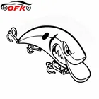 Автомобильная наклейка, рыболовная приманка, Солнцезащитная водонепроницаемая ПВХ наклейка, 16 см * 12 см