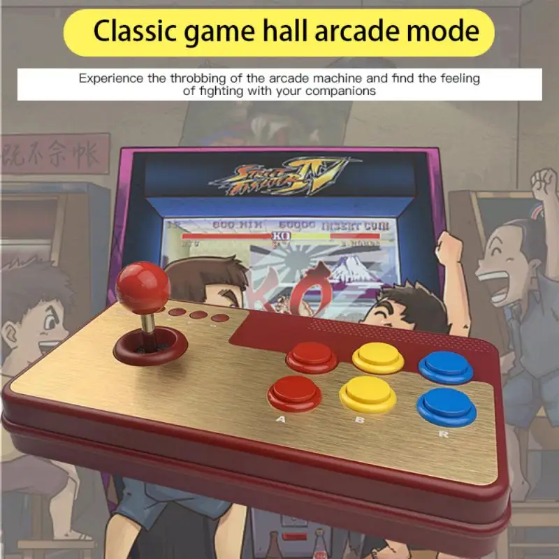 

Portable Double Retro Arcade Video Game Console 2.4G Wireless With Arcade Joystick TV Game Console HDMI-Compatible Game Stick