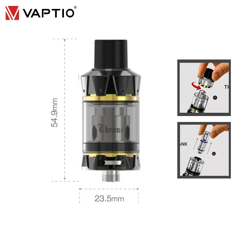 Vaptio настенный гусеничный трон набор электронная сигарета 80 Вт 510 бак D2 катушки