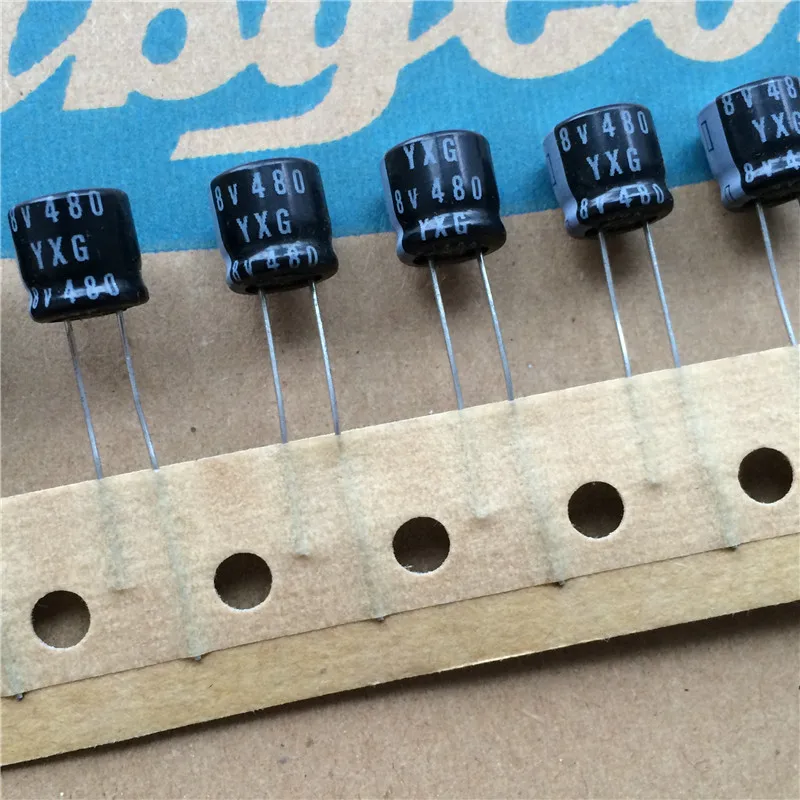 

10pcs 480uF 8V RUBYCON YXG Series 8x7.5mm High Ripple Current Long Life 8V480uF Aluminum Electrolytic Capacitor