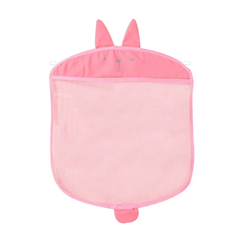 Pink Органайзер для детской кроватки с героями мультфильмов, Детская сумка для хранения игрушек, держатель для душа, сумки для хранения, сетчатая настенная корзинка органайзер для подгузников - Цвет: Pink