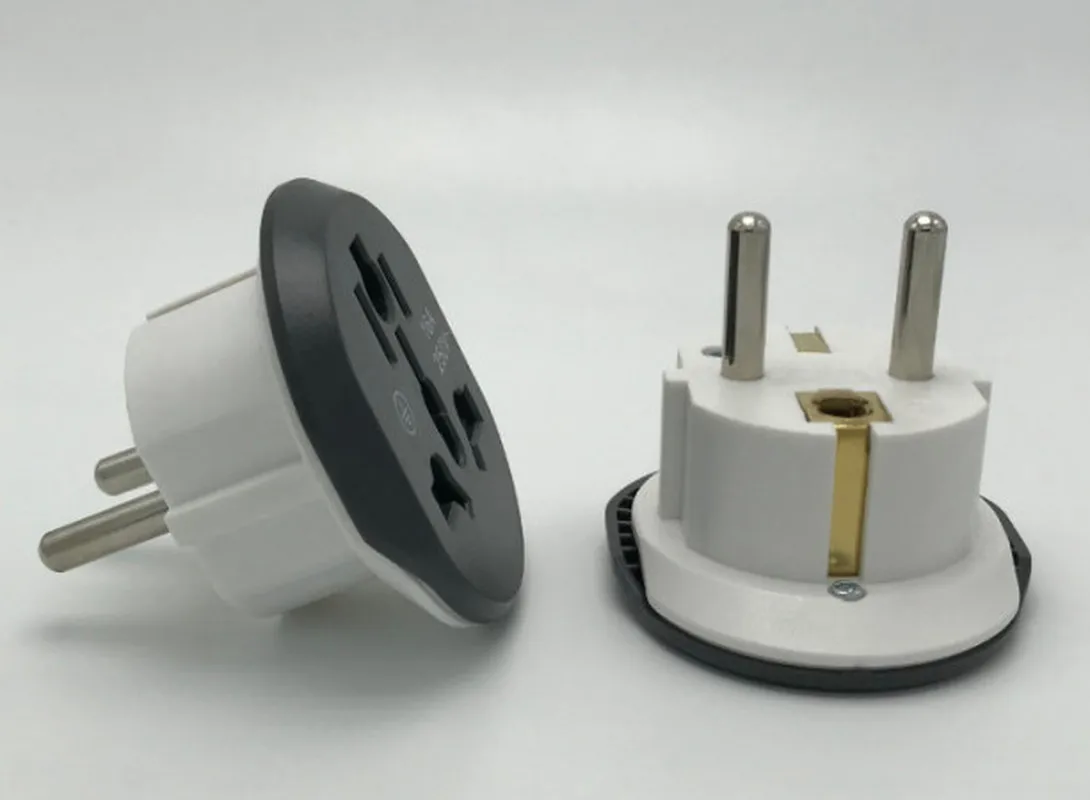 

EU Travel Adapter High Quality Plug Adapter Universal 16A 250V EU Converter 2 Round Socket AU US UK CN To EU AC Wall Socket