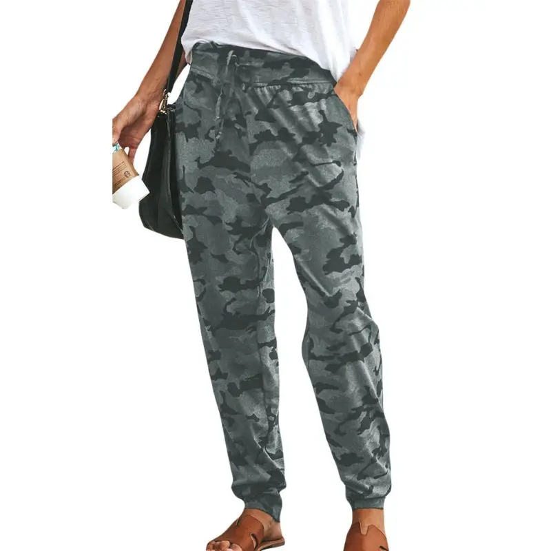 Женские камуфляжные брюки-карго свободные шаровары спортивный костюм для бега
