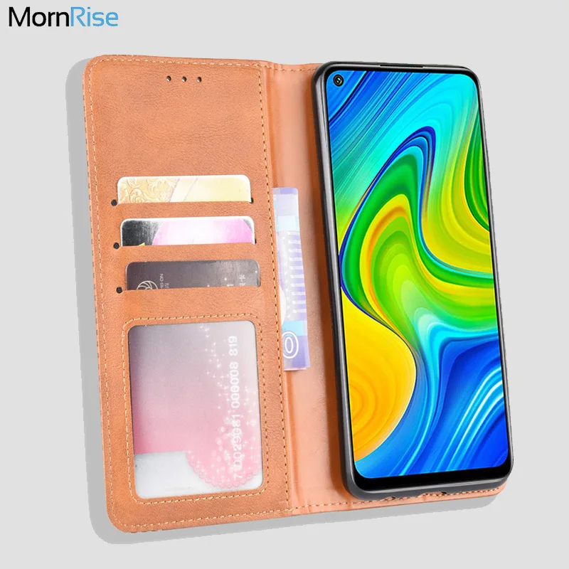 Роскошный Магнитный кожаный флип чехол в стиле ретро для Xiaomi Redmi Note 8 Pro / 9/9S книжка