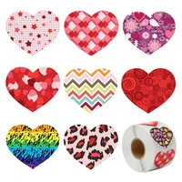 500pcsroll valentines stickers heart stickers valentines day or art craft decorative scrapbooking stickers stationery for kid