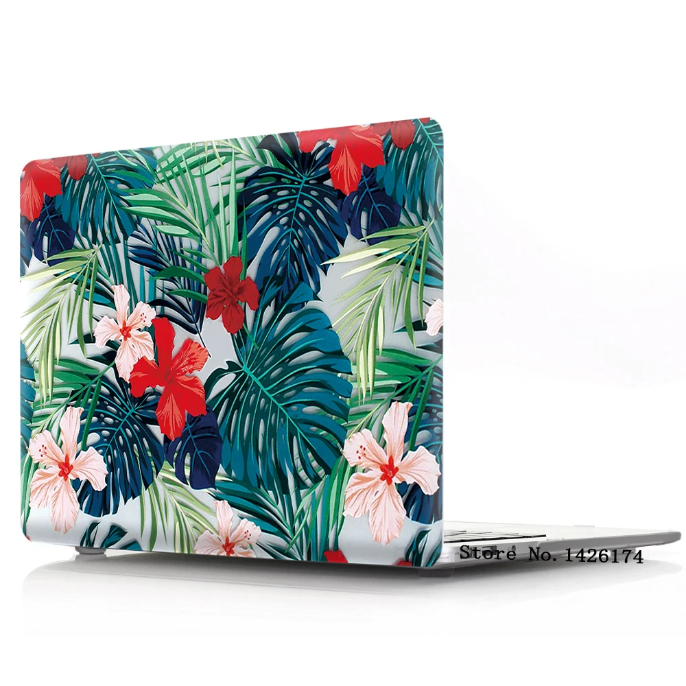 Окрашенный цветок чехол для Apple Macbook Air Pro Retina 11 12 13 15 дюймов сумка ноутбука 2020 Mac book 3
