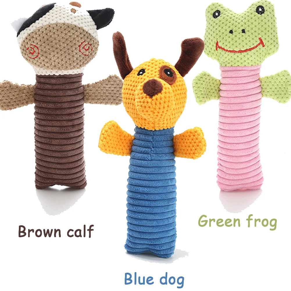 

Funny Dog Toy Puppy Plush Squeaker Squeaky Toys Soft Cute Pets Toot Squirrel Chew Toys Animal Design Dogs Training Teething Toys