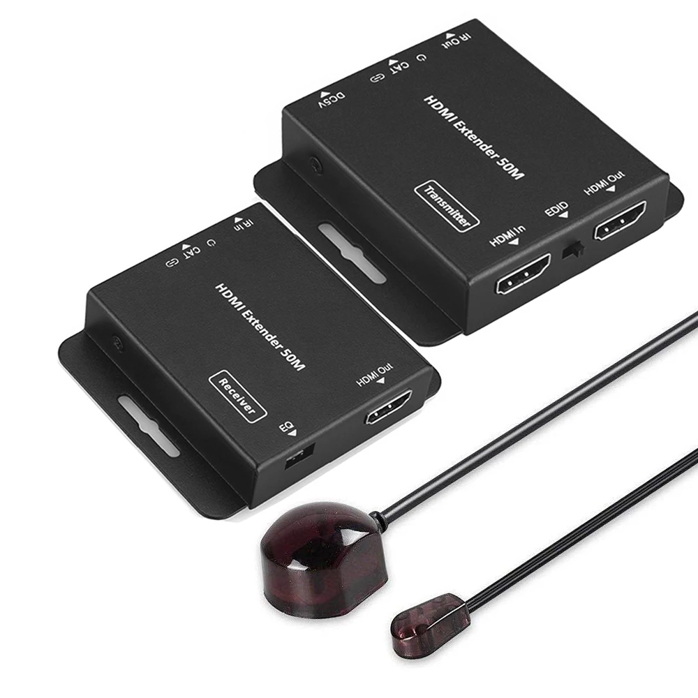 HDmatters HDMI удлинитель по cat5e/6 кабеля до 50 м для PS4 HDTV портативных ПК с адаптером
