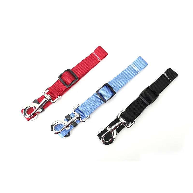 

Pet Dog Cat Car Seat Belt Adjustable Dog Leash Traction Belts Cushioning for Small Medium Dogs Travel Clip Pet Supplies 3 Color