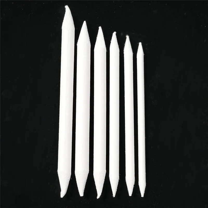 Пеньковая ручка для растушевки и карандашей белая рисования разных размеров