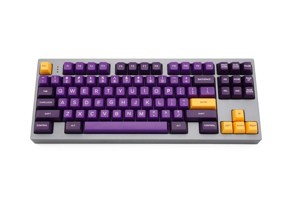 Клавиатура Domikey SA abs doubleshot для mx stem 87 104 gh60 xd64 xd68 xd84 xd96 xd75 xd87 фиолетово