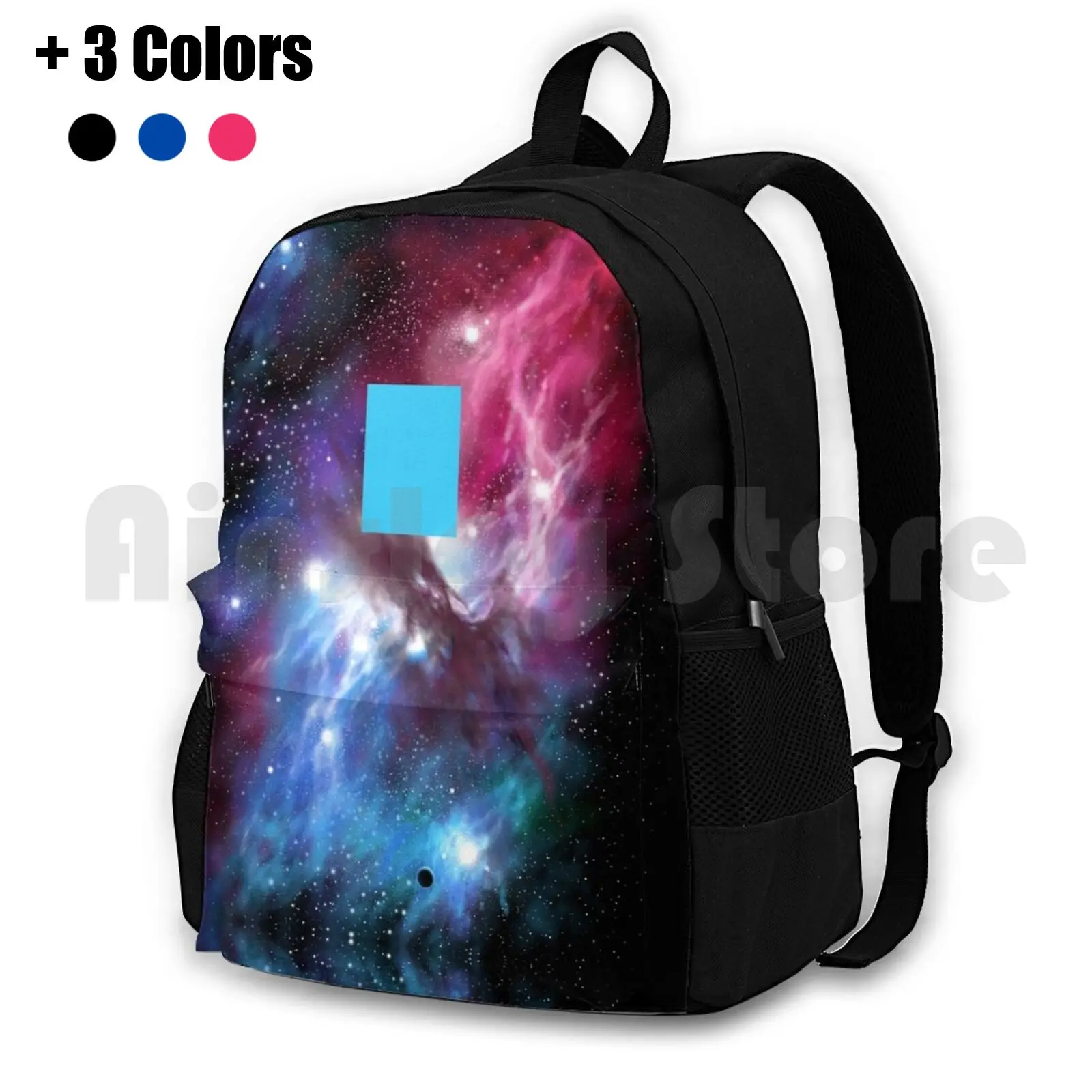 

Like Zima Blue Outdoor Hiking Backpack Waterproof Camping Travel Love Death Robots Zima Abstract Space Sky Cool Cosmos