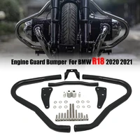 motorcycle engine guard crash bar bars bumper protector for bmw r18 r 18 2020 2021 black chrome engine guard bumper accessories
