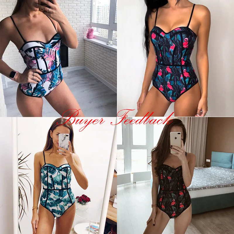 

2021 Stck Badeanzug Frauen Bademode Push-Up Monokini Bandage Body Schwimmen Anzug r Frauen maillot de bain femme