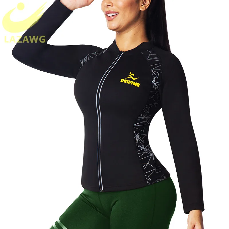 LAZAWG Для женщин впитывает пот и формирователь для сауны рубашка утягивающий