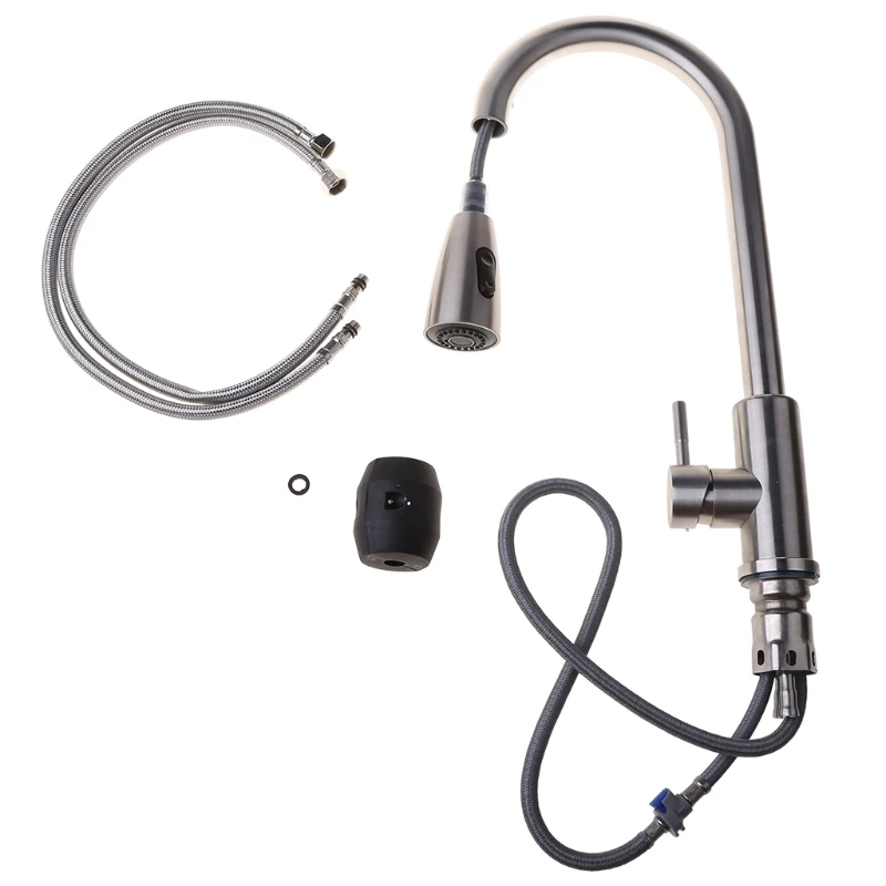 

US/UK/RU/EU/AU Stainless Steel Bathroom Kitchen Basin Faucet Pull Out Sink Tap