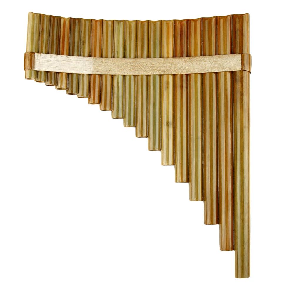 18 Pipes Pan Flute F Key китайские Музыкальные инструменты оригинальный цвет КОРИЧНЕВЫЙ