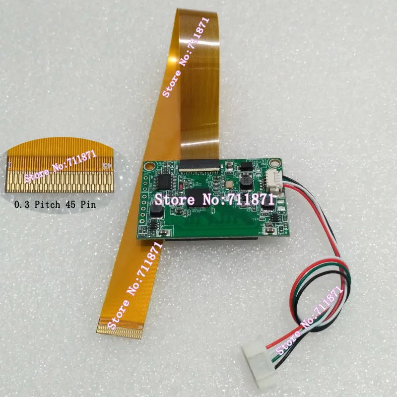 LVDS адаптер для разъема 0 3 Pitch 45 P FPC MIPI пластина Pin HV101WU1 1E1 MIPI|Компьютерные кабели и