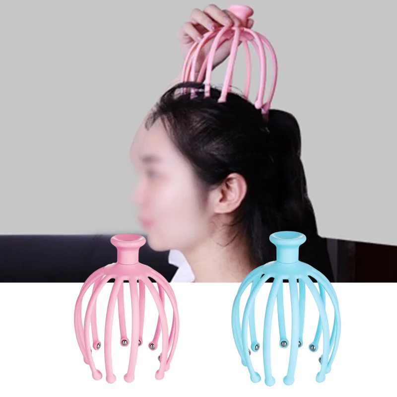 

1 шт. массажер для головы и шеи, Массажер-Осьминог для головы и расслабления, спа, лечебный инструмент из сплава для ухода за здоровьем, масса...