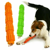 pet dog rubber chew toy for aggressive chewers teeth cleaning treat dispensing training interactive play toy for dog cat 18cm