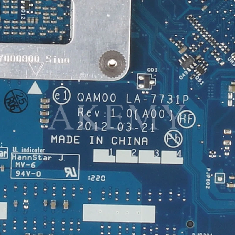 

For DELL E6230 Laptop Motherboard I5-3320M LA-7731P CN-05CDR9 CN-039GJ4