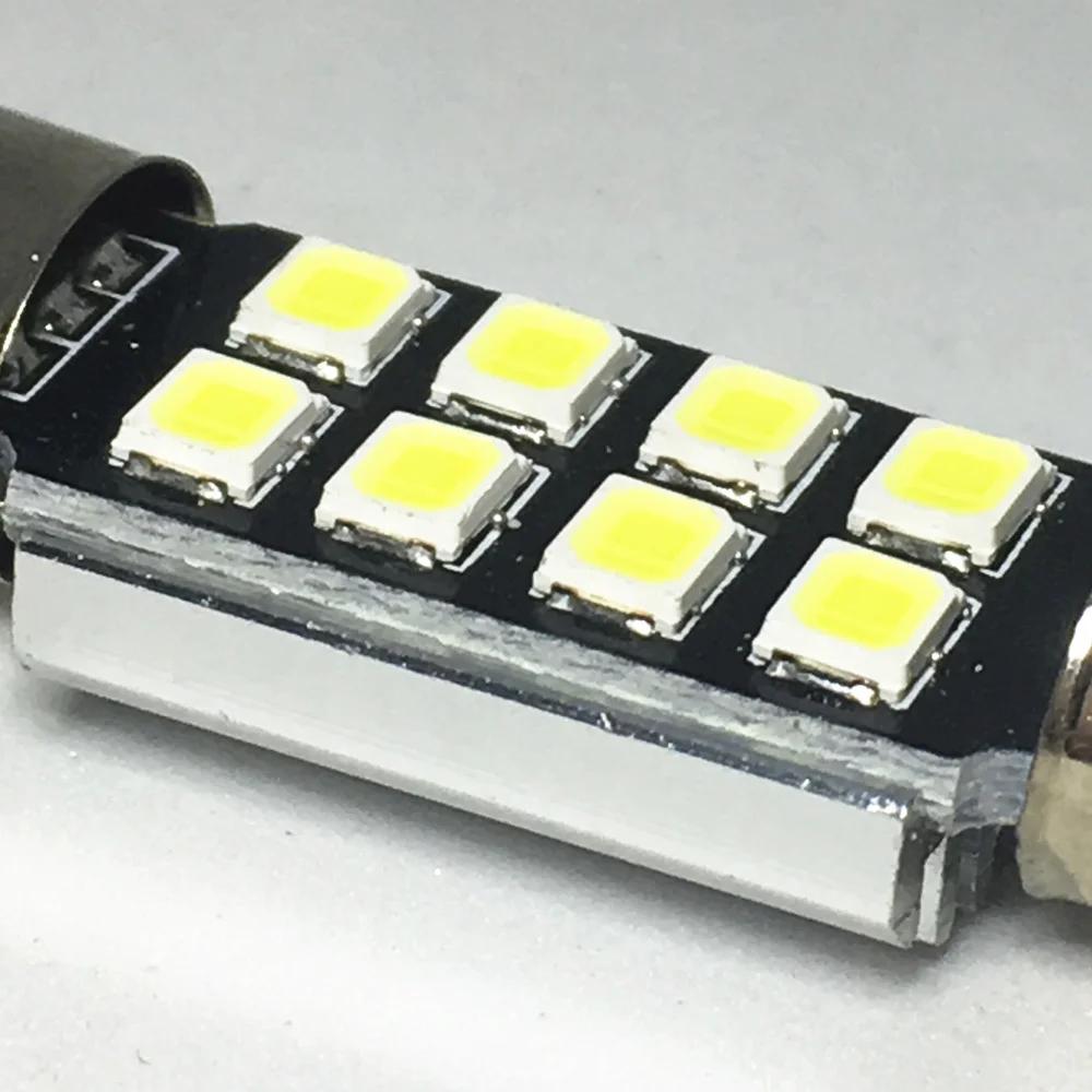 10 шт. гирлянда 31 мм 36 39 41 светодиодный CANbus C5W без ошибок 5630 5730 8 smd интерьерные лампы