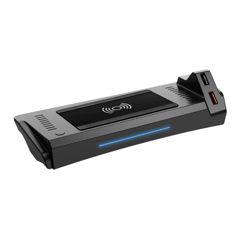 Автомобильное беспроводное зарядное устройство 10 Вт с тремя катушками для