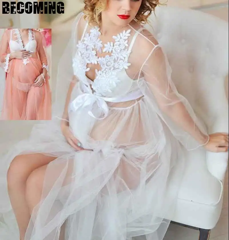 Платья для беременных фотосессии кружевное платье реквизит длинные платья