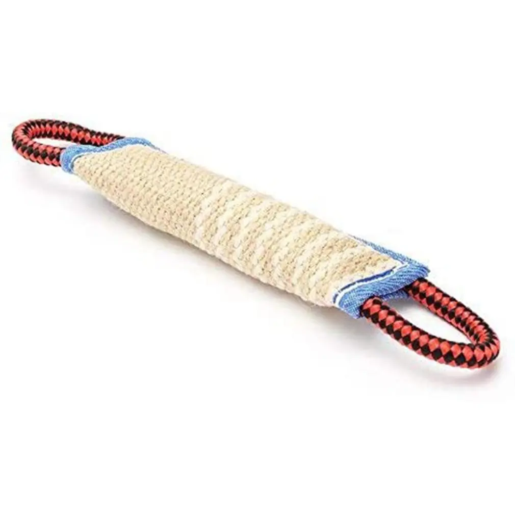 

Bite-resistant Linen Dog Training Stick Bite Stick Outdoor Playing Strong Handle Stick Portable Chewing Bite Toy