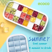 ecoco 24hole silicone ice cream mould ice cube tray popsicle barrel diy mold dessert ice cream mold with