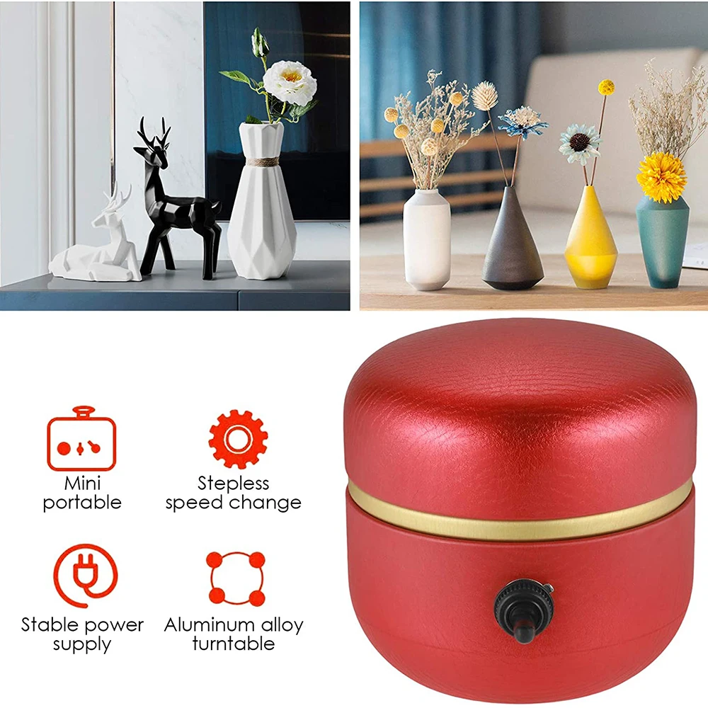 

Professional Mini Pottery Wheel for School Ceramic Teaching Pottery Bar DIY Shop Home Use Gift for Children DNJ998