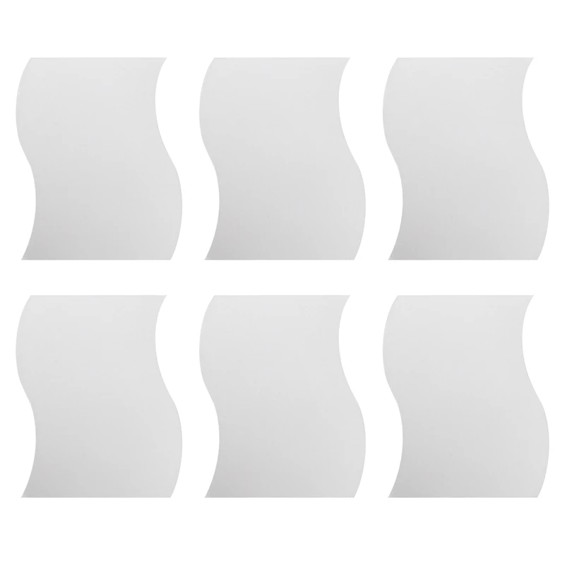 

6 шт., Квадратные Зеркальные наклейки на стену