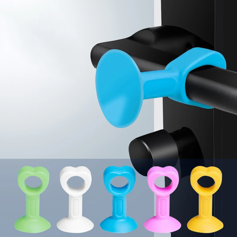

Silicone Door Stopper Punch-free Doorknob Bathroom Anti-collision Door Stop Large Medium Small size Plastic Rubber Door Bumper