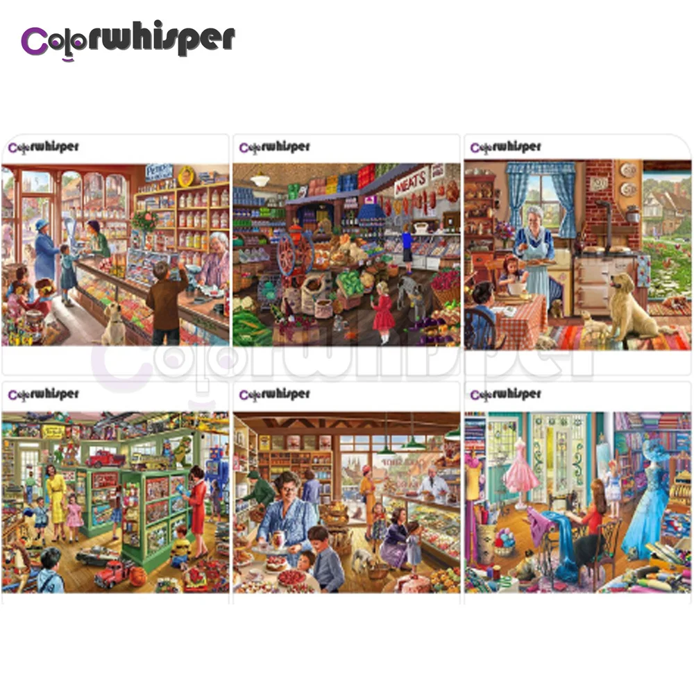 Алмазная картина 5D полностью квадратная/круглая дрель винтажная деревенская