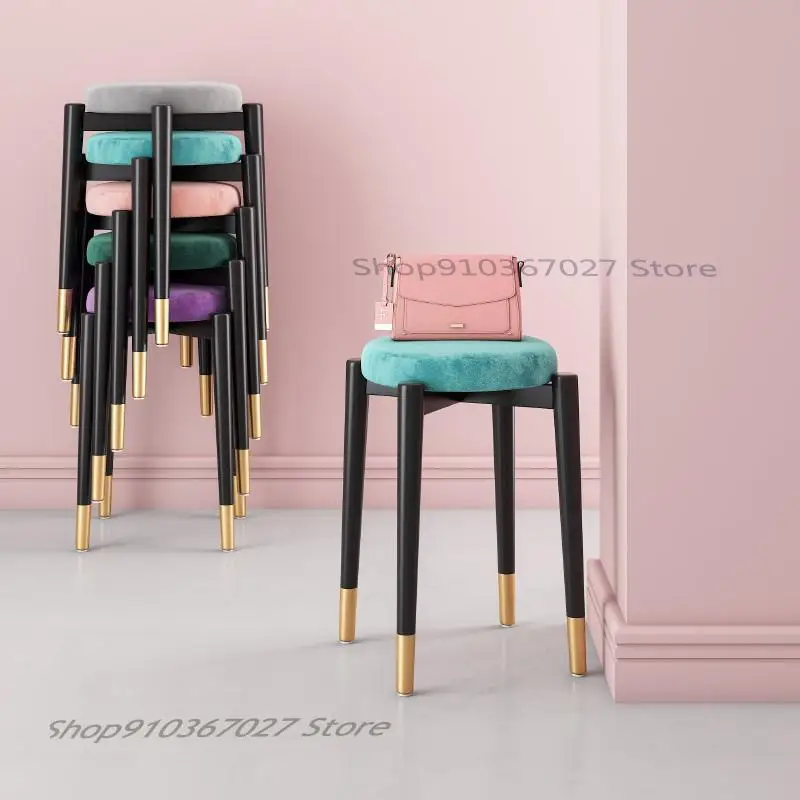 Скандинавский стул для столовой простой креативный дивана маленький круглый