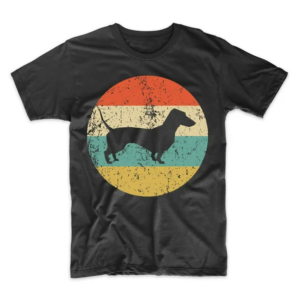 

Dachshund Shirt - Vintage Retro Weiner Dog Doxen Men's T-Shirt - Dog Icon Shirt
