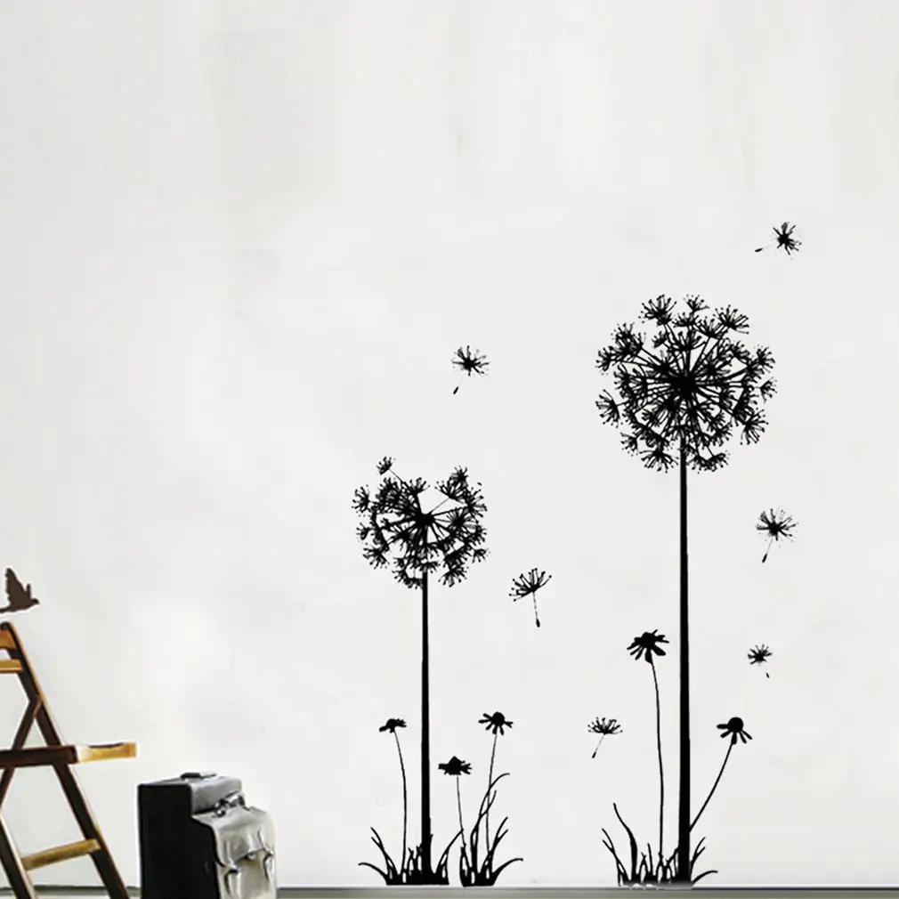 Антистатические обои с рисунком одуванчиков идет ветром 3rd поколение ТВ задний