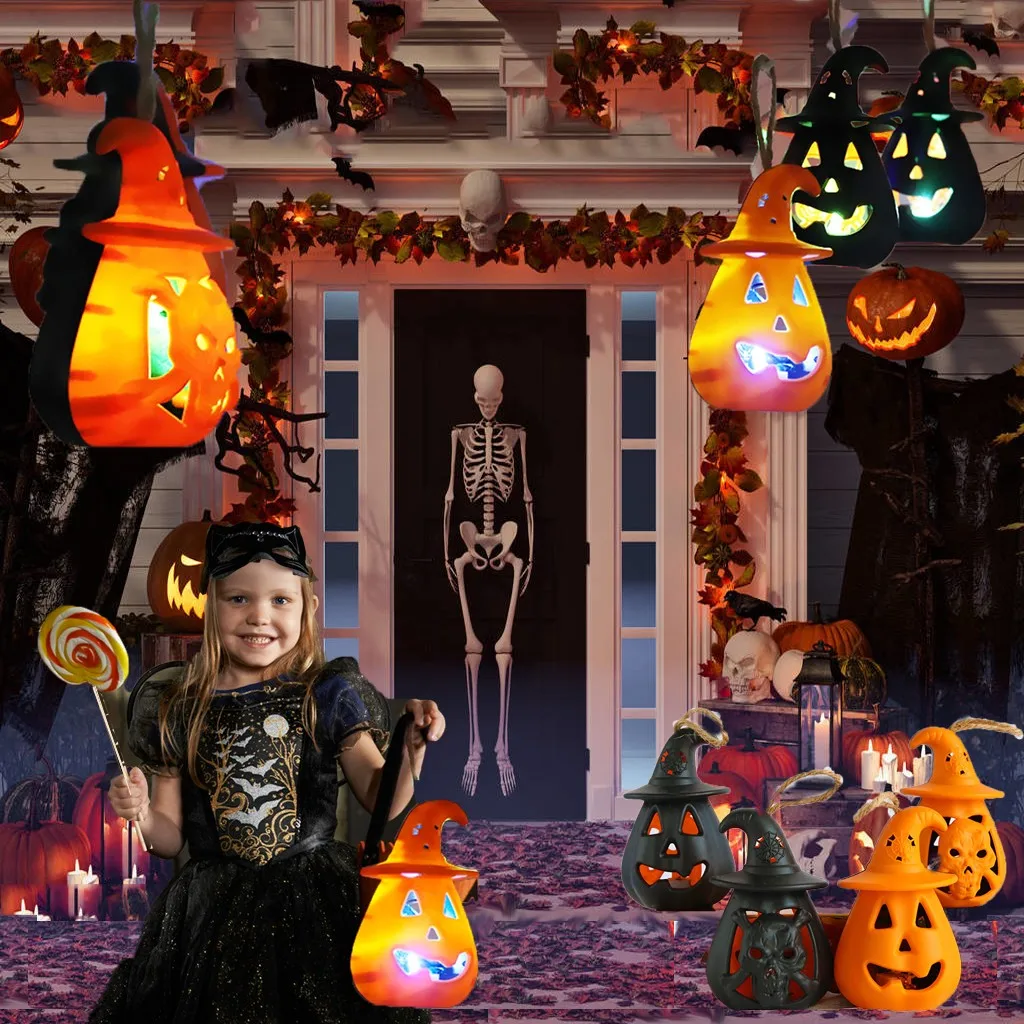 Светильники в виде тыквы на Хэллоуин питание от аккумулятора портативное