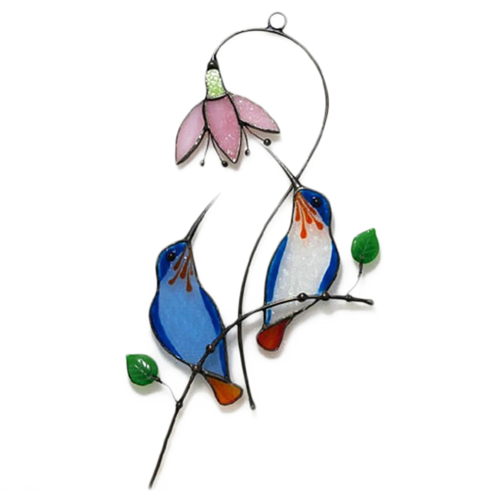 

Suncatcher Art Window Hangings Birds Home Decor Gift Stained Ornaments for Window Hanging EL