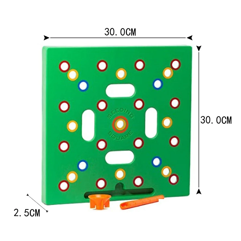 

Creative Simple Unique Square Seeding Sowing Template Garden Seed Spacer Tool Coded Spacing Grow Plate