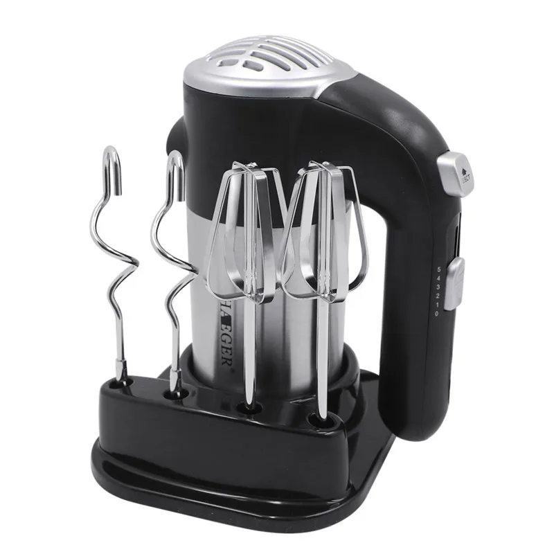 

5 Speeds Electric Food Mixer Stainless Steel Cake Dough Mixer Handheld Egg Beater Blender Baking Whipping Cream Machine