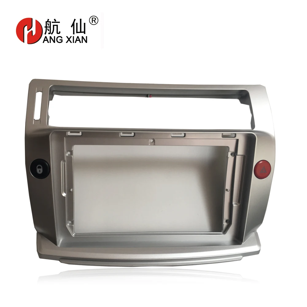 

HANGXIAN 2Din Car Radio Fascia frame for Citroen C-Quatre 2004-2009 Car DVD player Panel Dash Kit Installation Frame Trim Bezel
