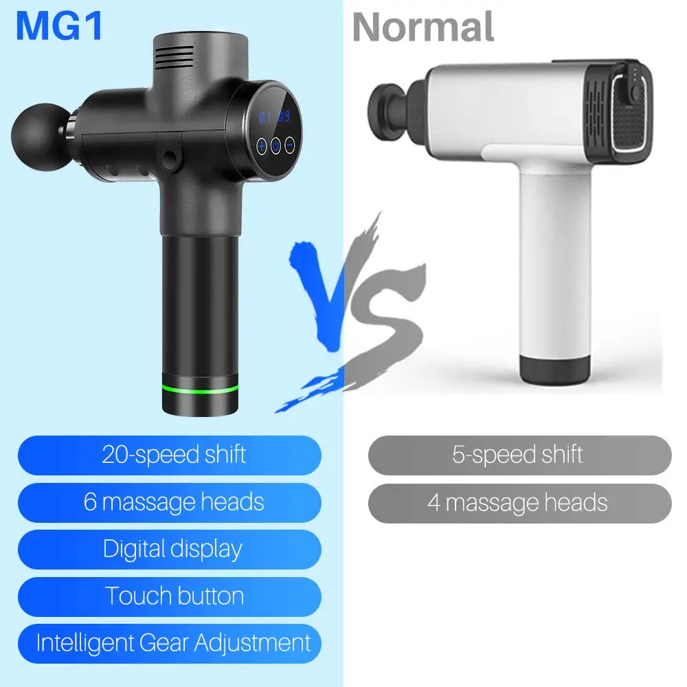Muscle Massage Gun Deep Tissue Massager Pain Relief Therapy Vibration Fitness Gym Body Relaxation Apparatus Slimming Shaping