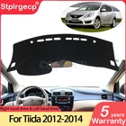 Противоскользящий коврик для Nissan Tiida Pulsar C12 2012 2013 2014, накладка на приборную панель, ковер от солнца, защитный ковер, аксессуары для защиты от УФ-лучей