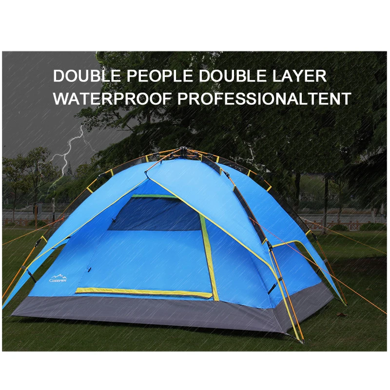 Палатка туристическая Ультралегкая двухслойная из алюминиевого сплава на 1 2 человек для отдыха открытом