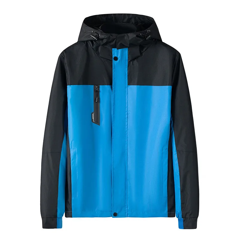 

2021 Outdoor Mountaineering Youth Coat Men's Work Jacket Europe And The United States Men's Storm Jacket Large Size Hooded Coat