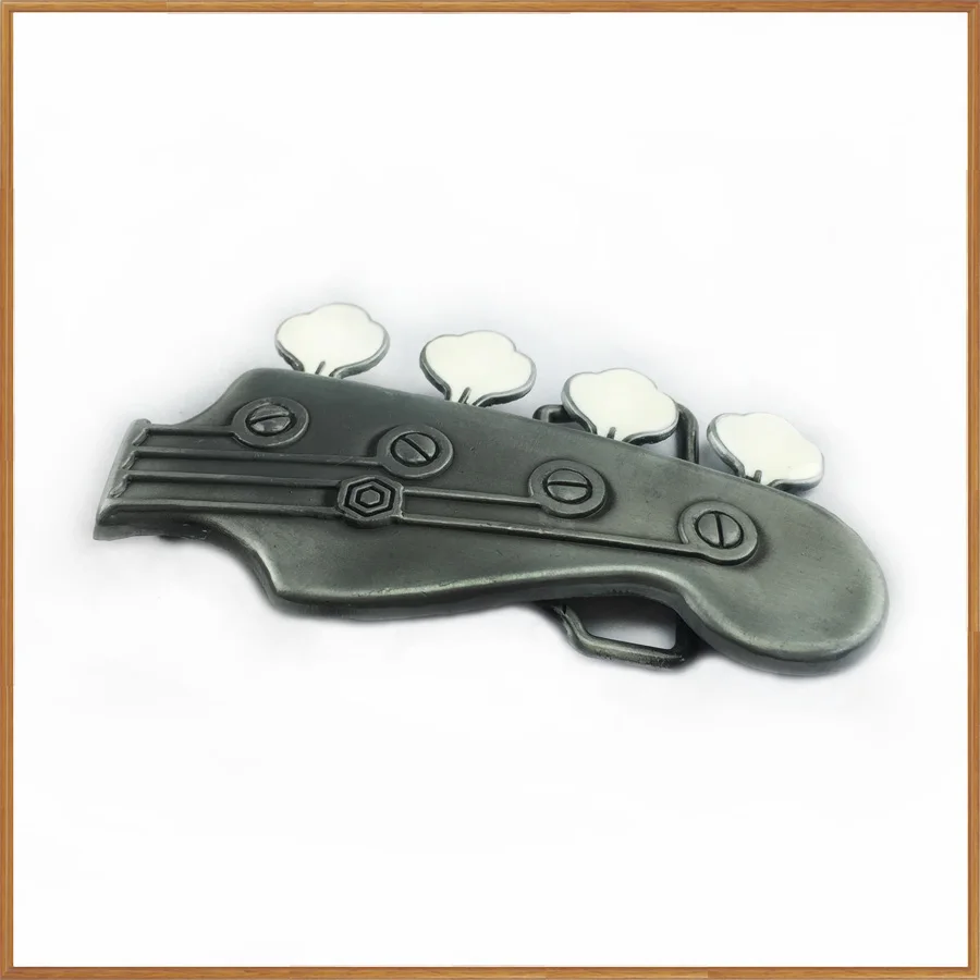 Buckleclub wholesale zinc alloy guitar head music jeans gift belt buckle for men FP-02893 pewter finish 4cm width loop | Дом и сад