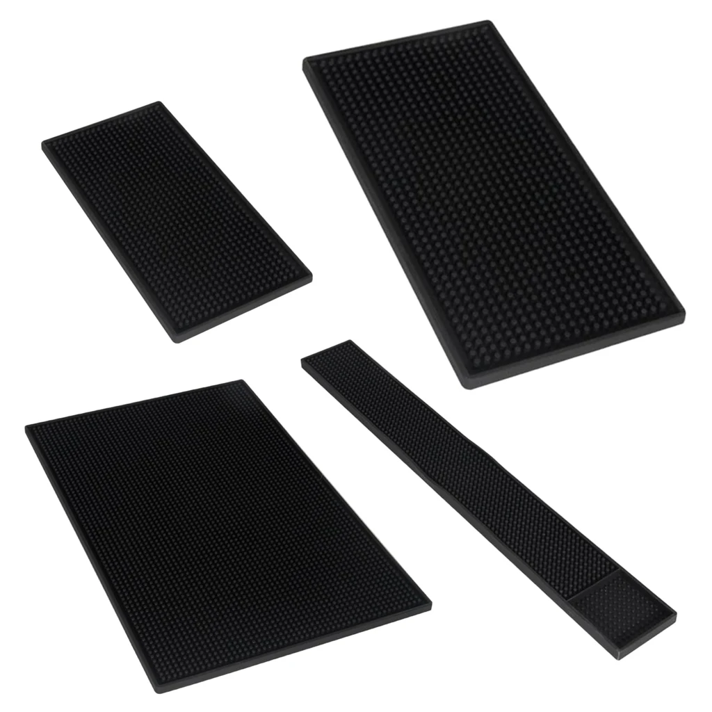 

Black Beer Mat Non Slip Heat Insulation Drying Pad Dining Dinning Desk