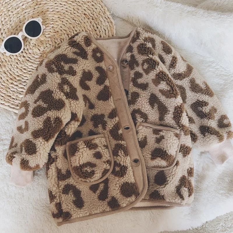 

Куртка-кардиган с леопардовым принтом для девочек-подростков